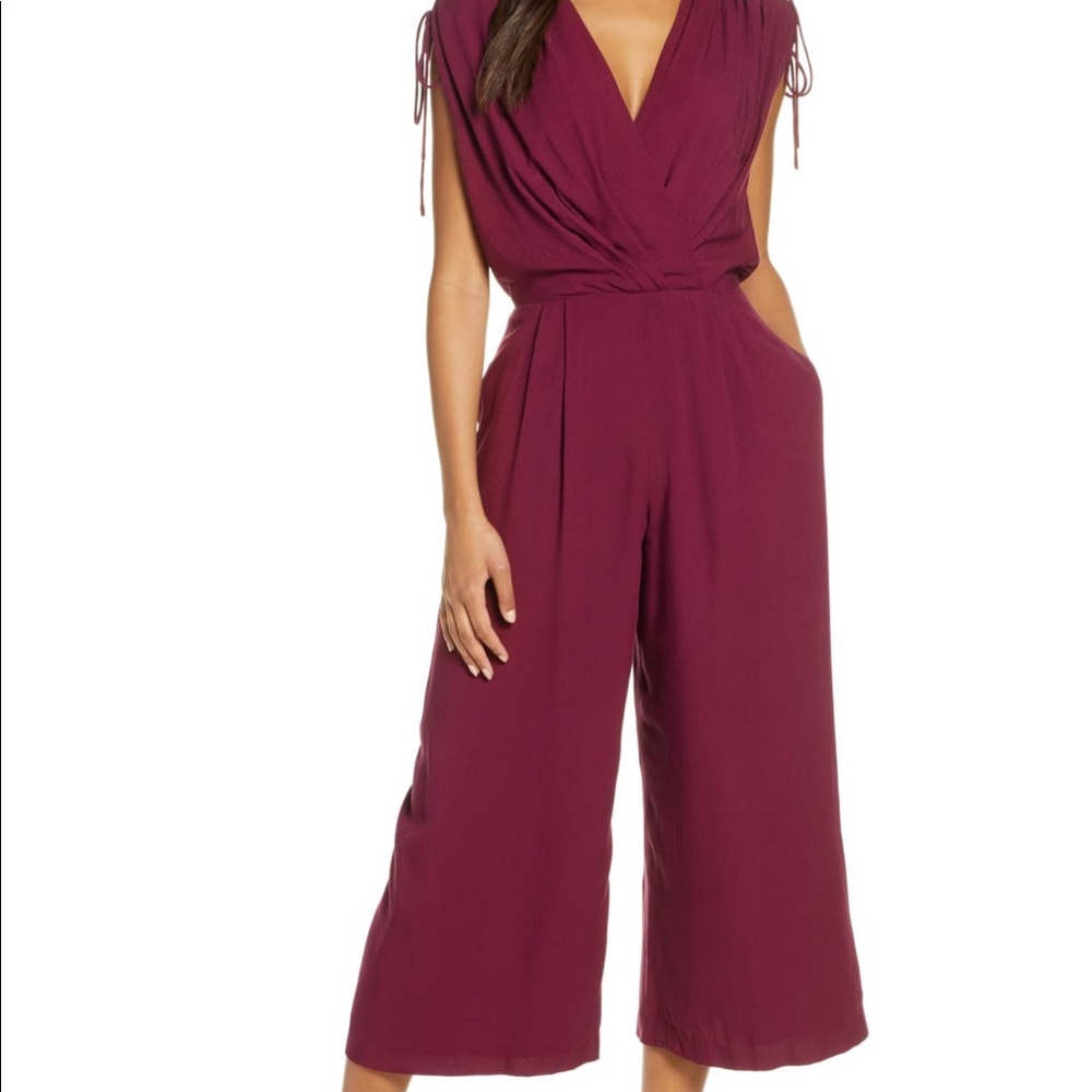 Gal Meets Glam Luella Crop Jumpsuit